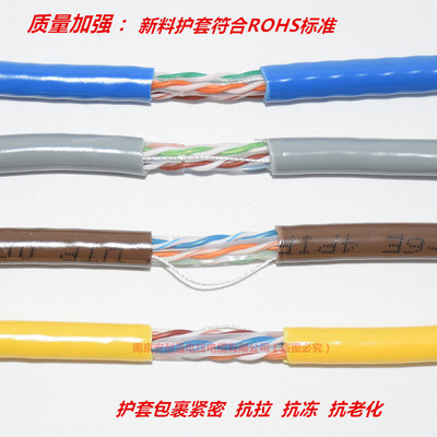 安普超六類網絡線詳解 8芯0.58全銅/純銅300米箱裝，品質成就高效網絡